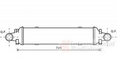 VAN WEZEL 30004593 -  Интеркулер
